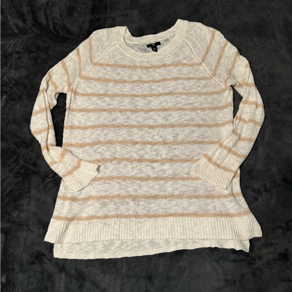 Gap Open-Knit Striped Beachy Sweater - XL